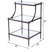 Butler Specialty Company Peninsula Metal & Glass Side Table, Bronze -  7015030