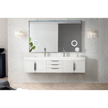 James Martin Vanities Mercer Island 72" Double Vanity - 389-V72D-AGR-G-DGG