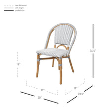 New Pacific Direct Avignon Paris Rattan Bistro Chair, (Set of 2) -  7400038