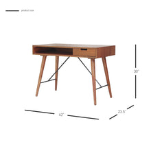 New Pacific Direct Franco Desk 1 Drawer - 7800001-MB