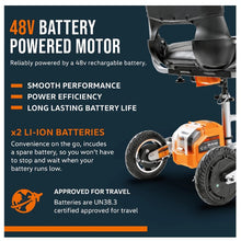 Super Handy GCAT021 Folding Mobility Scooter Plus with 3-Wheels Long Range 48V Brushless Motor and Extra Battery New Canada Only - GCAT021