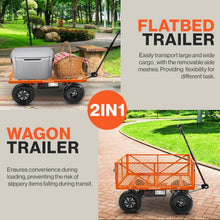 Super Handy GUO108 Electric Garden Cart Convertible Flatbed Utility Wagon 440 Lbs Load Capacity 5.7 Cu Ft New - GUO108