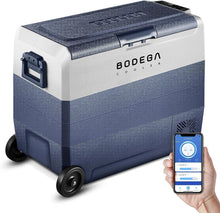 BODEGAcooler 12V Fridge 64qt/60L with Wheels Dual Zone T60