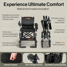 Super Handy GUT188 GoRide 2 Plus Electric Wheelchair Foldable Zero-Turn 3.7 MPH 4 Mile Range New - GUT188