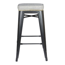 New Pacific Direct Metropolis PU Metal Counter Stool, (Set of 4) -  9300028-239