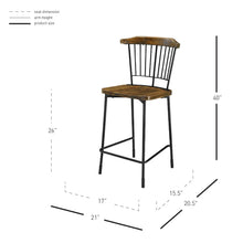 New Pacific Direct Greco Counter Stool, (Set of 2)  - 9300044