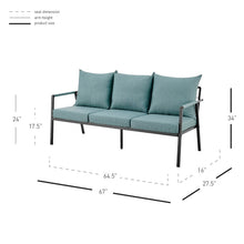 New Pacific Direct Rivano Outdoor Sofa 3 Seater 9300132-597 - 9300132-597