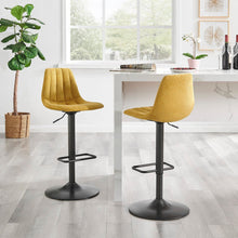 New Pacific Direct Robert Fabric Gaslift Swivel Bar Stool, (Set of 2) 9300147-592 - 9300147-592