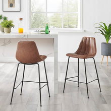 New Pacific Direct Robert PU Counter Stool, (Set of 4) 9300154-595 - 9300154-595