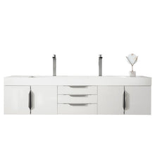 James Martin Vanities Mercer Island 72" Double Vanity - 389-V72D-AGR-G-DGG