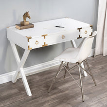 Butler Specialty Company Forster Campaign Writing Desk, White  - 9341304