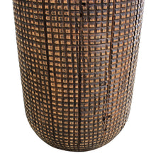 New Pacific Direct Atalia Recycled Teak Root Side/ End Table w/ Steel Tray Top 9600044 - 9600044
