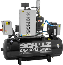 Schulz SRP-3008 Compact Air Compressor 7.5 HP 60 gal. 208-230V 3-Phase Horizontal - 970.3891-0
