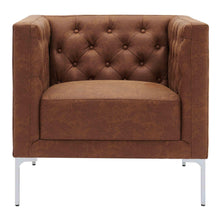 New Pacific Direct Johnson PU Leather Tufted Accent Chair -  9900072-413