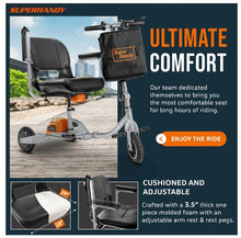 Super Handy GCAT021 Folding Mobility Scooter Plus with 3-Wheels Long Range 48V Brushless Motor and Extra Battery New Canada Only - GCAT021