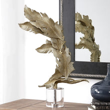 Uttermost Fall Leaves Champagne Sculpture 17513