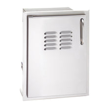 American Outdoor Grill 20x14 Single Louvered Access Door w/ Propane Tank Tray w/ Tubular Handle (Left Hinge) - 20-14-SSDLV