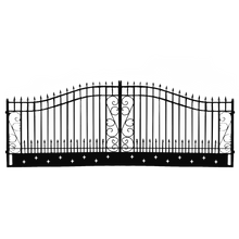 Chery Industrial [AS-IS] 20ft Dual Swing Wrought Iron Gate, Star Design -D_II000071