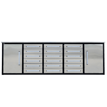 Chery Industrial AS-IS 10ft Storage Cabinet with Workbench 18 Drawers & 2 Cabinets
