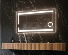 Paris Mirror 48" x 28" Rectangle Aurora Illuminated Mirror 6000K - AUROX48286000