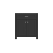 Alya Bath Norwalk  30" Single Espresso Freestanding Bathroom Vanity With Brushed Nickel Edge Handles - HE-101-30-E