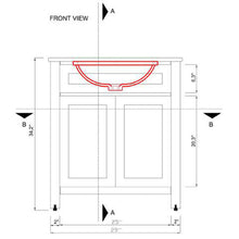 Alya Bath Norwalk 30" Single White Freestanding  Bathroom Vanity With Carrara Marble Top, Ceramic Sink and Wall Mounted Mirror - HE-101-30-W-CWMT + HE-101/102-30-W-M