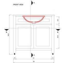 Alya Bath Norwalk 36" Single Blue Freestanding  Bathroom Vanity With Carrara Marble Top, Ceramic Sink and Wall Mounted Mirror - HE-101-36-B-CWMT + HE-101/102-36-B-M
