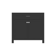 Alya Bath Norwalk 36" Single Espresso Freestanding Bathroom Vanity With Brushed Nickel Edge Handles - HE-101-36-E