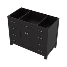 Alya Bath Norwalk 42" Single Espresso Freestanding Bathroom Vanity With Brushed Nickel Edge Handles - HE-101-42-E