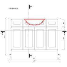 Alya Bath Norwalk 48" Single Espresso Freestanding  Bathroom Vanity With Carrara Marble Top, Ceramic Sink and Wall Mounted Mirror - HE-101-48-E-CWMT + HE-101/102-42-E-M