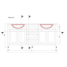 Alya Bath Norwalk 72" Double Espresso Freestanding  Bathroom Vanity With Carrara Marble Top, Ceramic Sink and Two Mirrors - HE-101-72D-E-CWMT + 2x HE-101/102-30-E-M