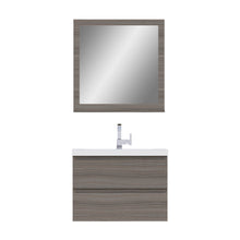 Alya Bath Paterno 30" Single Gray Wall Mounted  Bathroom Vanity With Acrylic Top and Integrated Sink - AB-MOF30-G