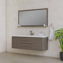 Alya Bath Paterno 60" Single Gray Modern Wall Mounted  Bathroom Vanity With Acrylic Top and Integrated Sink - AB-MOF60S-G