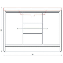 Alya Bath Sortino 48" Single White Modern Freestanding  Bathroom Vanity With Acrylic Top and Integrated Sink - AB-MD648-W