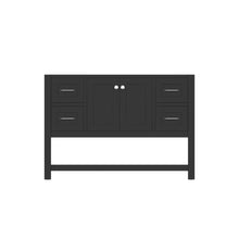 Alya Bath Wilmington 48" Single Espresso Freestanding Bathroom Vanity With Brushed Nickel Edge Handles - HE-102-48-E