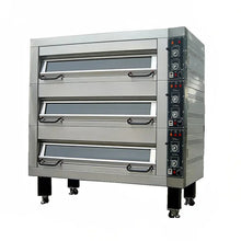 BakeMax BMFD002 92" Double Deck Electric Oven, Accommodates (8) 18" X 26" Pans, 220/60/3 - BMFD002