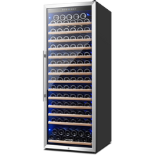BODEGAcooler 24" Free Standing 154 Bottles Wine Cooler Single Zone - 408A