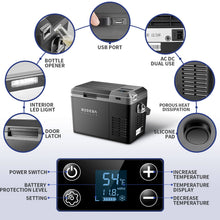 BODEGAcooler Mini 12V Portable Freezer  10Qt/9L with Battery - J9