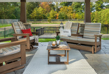 QW Amish Brooklyn Lounge Glider w/Console - 162P-BR5LGC
