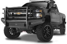 Fab Fours CH08-Q2060-1 Chevy Silverado 2500/3500 2007.5-2010 Black Steel Elite Front Bumper with Full Guard