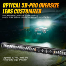 Auxbeam 7" LED Halo Headlights+5D-PRO 52" Straight LED Light Bar+Windshield Mounting Brackets 18W Pod Lights Set for Jeep Wrangler TJ - GP00007757