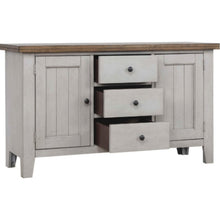Sunset Trading Country Grove Buffet | Distressed Gray and Brown Wood -   DLU-CG-BUF-GO