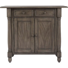 Sunset Trading Shades of Gray Drop Leaf Kitchen Island -   DLU-KI-4222-AG