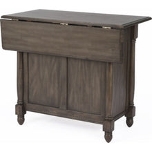 Sunset Trading Shades of Gray Drop Leaf Kitchen Island -   DLU-KI-4222-AG