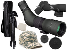 Vortex Optics Diamondback HD Spotting Scope 16-48x65 Angled with Free TriPod and Hat Bundle