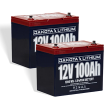 Dakota Lithium 24V 100Ah Deep Cycle Marine Trolling Motor Battery Set