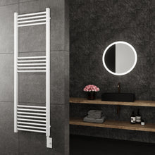 Paris Mirror Eos Wall Mounted Electric Towel Warmer in White - EOSWHTFL17