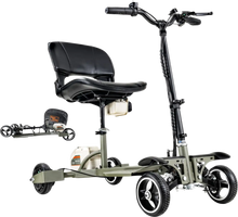 Super Handy GUT164 GUT165 Mobility Scooter 4 Wheel Foldable 48V 2Ah 330 lbs. Capacity 3.7 MPH 6.5 Mile Range New - GUT164