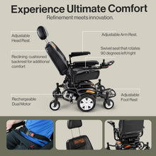 Super Handy GUT171 GoRide CRX Power Wheelchair Mid-Wheel Drive 300 lbs. Capacity 24V 320W 4 MPH 12.8 Mile Range New - GUT171