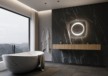 Paris Mirror 28" x 28" Square Halo Illuminated Mirror 3000K - HALOX28283000